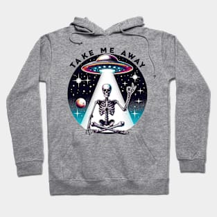 "Take Me Away" Skeleton and UFO Hoodie